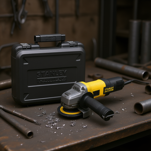 Amoladora Angular Stanley de 220 mm, Herramienta Eléctrica con Cable para Cortar y Pulir Metal - Product Image 2