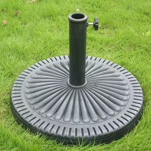 Buenas ventas mármol hierro fundido plástico redondo playa <span class=keywords><strong>jardín</strong></span> sol sombrilla al aire libre sombrilla Base con ruedas - Product Image 3