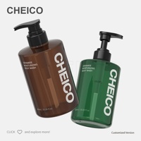 Bouteille de lotion en plastique PET blanche cylindrique de 300/400/500/600 ml avec pompe pour shampoing, après-shampoing, bouteille de salon de coiffure, OEM