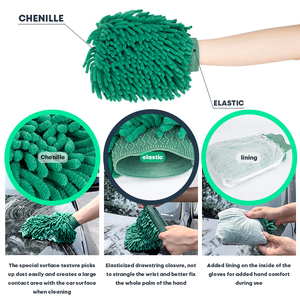 <span class=keywords><strong>Gant</strong></span> de lavage de voiture en <span class=keywords><strong>microfibre</strong></span> chenille épaisse, absorbant et anti-rayures, <span class=keywords><strong>pour</strong></span> le detailing et l'élimination de la poussière - Product Image 4