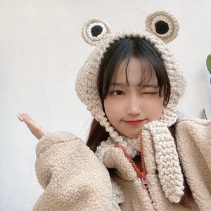 <span class=keywords><strong>Bonnet</strong></span> <span class=keywords><strong>grenouille</strong></span> moelleux pour femmes hiver câble tricoté oreillette tricot <span class=keywords><strong>grenouille</strong></span> bandeau casquettes Slouchy chaud bonnets pour voyage - Product Image 6