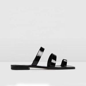 Sandalias Planas de <span class=keywords><strong>Mujer</strong></span> con Punta Cuadrada y Cuero con Estampado de Cocodrilo, Sandalias Modernas de Verano - Product Image 6