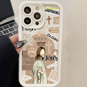 Logo personnalisable haut bambou croix dieu pour <span class=keywords><strong>Apple</strong></span> étui en <span class=keywords><strong>silicone</strong></span> doux oeil ciel étape couverture pour <span class=keywords><strong>iPhone</strong></span> étuis de téléphone portable - Product Image 5