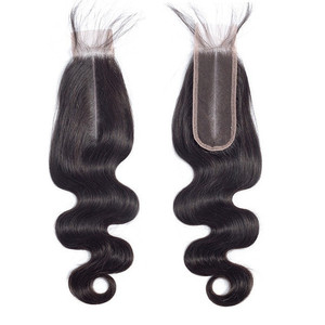 Extensiones de Cabello Natural Kim K 2X6 HD Virgin Remy, Trama Única, Cierre de Encaje Transparente, Parte Media, Cabello Liso, Ondulado, Color Natural - Product Image 2