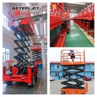 Plateforme élévatrice à ciseaux électrique automotrice portable de 16 m, élévateur hydraulique, plateforme de levage aérienne, élévateur pour personnel