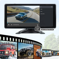 10.36'' Kablosuz Carplay Android Auto Araç Kamerası Ön Arka Kamera Sistemi Karavan Kamyon Kör Nokta Geri Görüş Kamerası 4 Kanallı BSD DVR Monitör