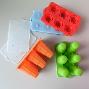 Moule à glaces en silicone pliable, formes multiples (étoile, coquille, cercle, nuage), pour sucettes glacées, gain de place, réutilisable - Product Image 2