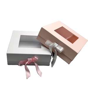 Wholesale Custom Wedding Favor Luxury Rigid Paper <b>Boxes</b> with Sponge Liner Matt Lamination Magnetic Closure and Ribbon Packaging - Product Image 5