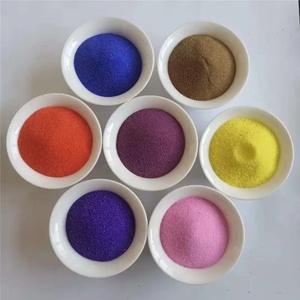 Peinture décorative de sablier multicolore moderne Peinture de sable de sol de mur extérieur à bas prix Minéraux non métalliques brûlés fins - Product Image 4
