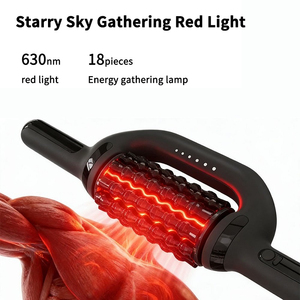 Rechargeable Rotating Rolling Massage Stick With Redlight Lymphatic Drainage Massage Deep Tissue Vibration <strong>Roller</strong> Massager - Product Image 4