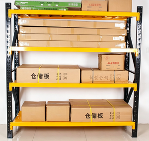 Boltless Adjustable Heavy Duty Load-Bearing 300kg/Layer Iron 4-Layer Industrial <strong>Storage</strong> Shelf <strong>Racking</strong> <strong>System</strong> - Product Image 2