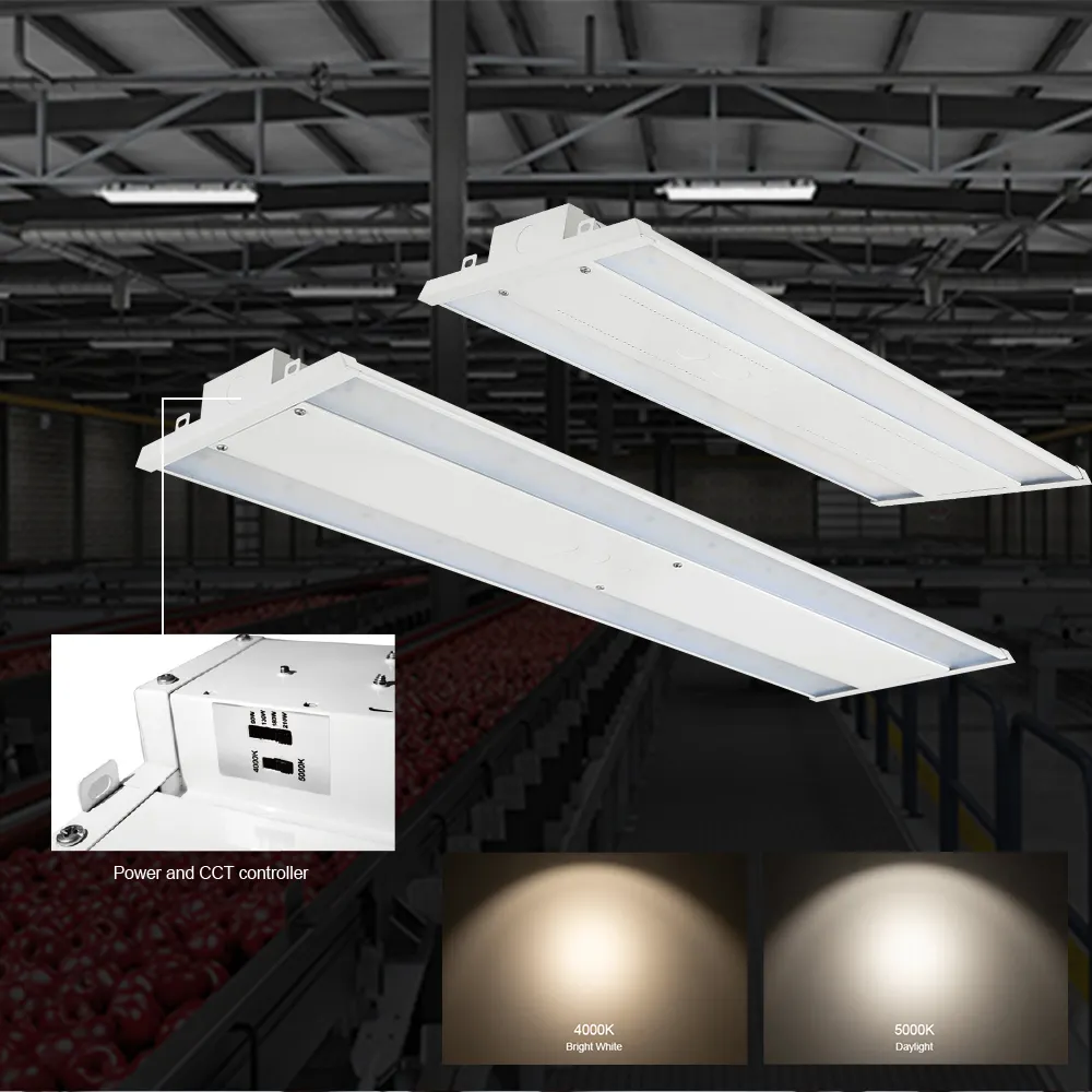 Iluminação Industrial Comercial Waterproof Motion Sensor Ip65 LED Industrial Linear High Bay Shop Light