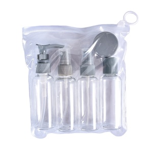 Juego de Botellas de Viaje Mini Personalizadas de Proveedores Chinos, Juego de Sub-botellas de Viaje 6 en 1, Botellas Portátiles con Bolsa - Product Image 1