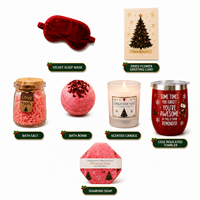 Coffret cadeau de Noël GatherWorks en gros, coffret cadeau de fête avec bougie parfumée et sel de bain