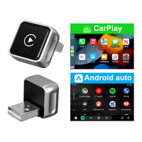 Adaptateur CarPlay sans fil portable K6MINI 2N1, dongle USB universel pour voiture, lien Android/iPhone, boîte AI CarPlay sans fil