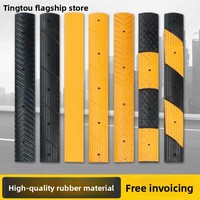 Ralentisseur en caoutchouc durable, anti-dérapant, bloquant l'eau, pour la sécurité routière, rampe épaisse pour parking, séparateur de voie micro-routière pour véhicules