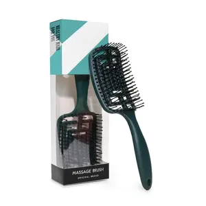 2024 Customize Logo Abs Detangling Vent Shower Hair Brush Hair Scalp Massage Comb Tangled Hairbrush