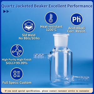 कारखाना कस्टम क्यूarzo ने मानक संयुक्त के साथ डबल-दीवार जैकेट बेकर ट्यूब रिएक्टर मानक संयुक्त के साथ - Product Image 2