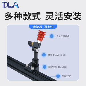 ขายึดแขนหุ่นยนต์ DLA รุ่น DL-A16 แบบข้อต่อสี่เหลี่ยมพร้อมบล็อกยึดแบบโปรไฟล์ - Product Image 5