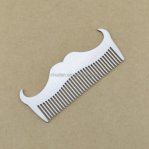 Lược Cạo Râu Cho Nam Dụng Cụ Tạo Hình Ria Mép Bằng Kim Loại Lược Cạo Râu Tiệm Cắt Tóc - Product Image 2