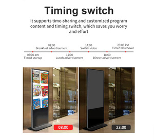 75 85 98インチAndroid用ネットワークプレーヤー床用看板キオスク4k Uhd 2160p液晶画面Ipsデジタルタッチ屋内キオスク - Product Image 6