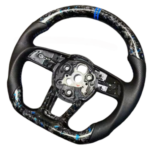 Volant en fibre de carbone forgé personnalisé <span class=keywords><strong>bleu</strong></span> pour <span class=keywords><strong>Audi</strong></span> B9 A3 A4 A5 S4 RS5 S3 S4 S5 A6 A7 A8 Q5 Q7 Q8 <span class=keywords><strong>TT</strong></span> R8 S6 RS6 RS7 S7 B8 - Product Image 5