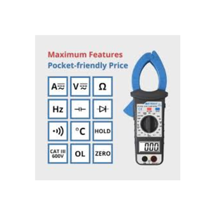 Metravi DT-1350A 40mm LCD Digital <b>Clamp</b> Meter with Resistance Capacitance & Diode Measurement - Product Image 2