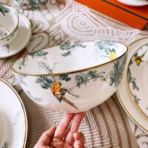 Service de table et assiettes de présentation en porcelaine fine de haute qualité, série Jungle Équatoriale, très demandé - Product Image 2