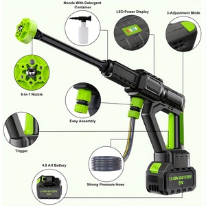 Hidrolavadora Inalámbrica Portátil con Batería de 4000mAh, Pistola de Alta Presión para Lavado de Autos - Product Image 3