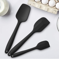 Ustensiles de cuisine en silicone, grand grattoir à pâtisserie, spatule à crème, couteau à mélanger, outil de cuisine domestique, ensemble de trois pièces pour la pâtisserie
