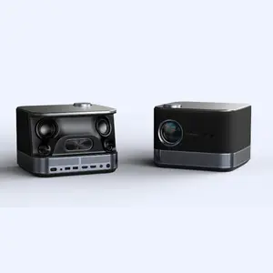 Aurzen Boom3卸売価格オールインワン4KミニビデオプロジェクターHDR10MEMCテクノロジー500 ANSIルーメンプロジェクター