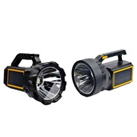Lampe de poche LED à énergie solaire 3 panneaux solaires rechargeables avec poignée pour la chasse, le camping, la randonnée et la réparation