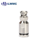 Conector RF de Comunicación para Vehículos, Níquel, Alta Fiabilidad, Tipo BNC Macho con Abrazadera para Cable M&P-ULTRAFLEX7, Precio de Fábrica Actualizado LWMC