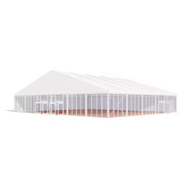 Tenda Kanopi Atap PVC Anti Api Berat 20 X 20 20x40, Aluminium Mewah untuk Pesta Pernikahan, Acara, Kapasitas 300 Orang
