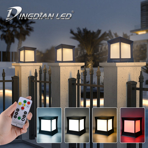 Dingdian LED Năng Lượng Mặt Trời Powered 10W Trụ Cột Ánh Sáng Tricolor + Màu Đỏ Ngoài Trời Không Thấm Nước Năng Lượng Mặt Trời Vườn Đèn 50 80 ABS IP65 DC 6V PSE-10-40 - Product Image 3