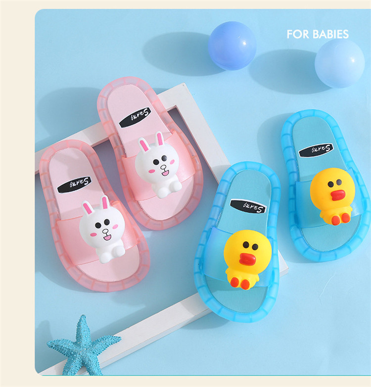 2021 Footwear Luminous Jelly Summer Children's Slippers Beach Sandals Kids Slippers Cartoon