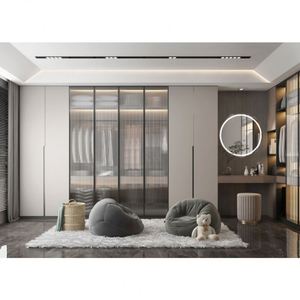 Muebles de Dormitorio Modulares de Madera Personalizados de Fábrica, Armario de Almacenamiento Moderno Italiano de Lujo, Armario Vestidor - Product Image 2