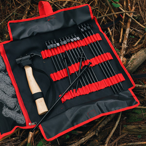 Estaca de tienda de campaña de hierro para senderismo, 110-205g, para todas las estaciones, para camping al aire libre, de un solo pie, para uso DIY - Product Image 3