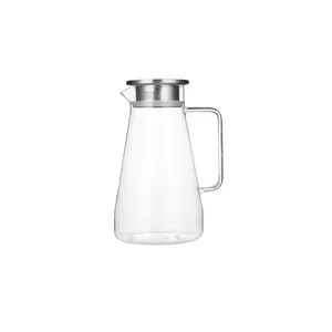 उच्च Borosilicate ग्लास के लिए ग्लास घड़ा पीने सुराही गर्म/ठंडा पानी, बर्फ चाय और रस पेय
