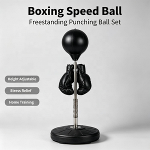 Entraîneur de réflexe réglable avec ressort de rebond pour la boxe, ballon de vitesse réglable en hauteur, léger et durable CZFIT pour la salle de sport à domicile - Product Image 1