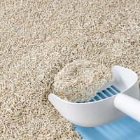 Litière pour chat en tofu en gros, marque privée, diamètre 2,0 mm 1,5 mm, personnalisable, écologique, exportateur en vrac, marché européen, OEM