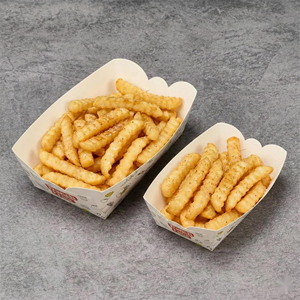 Vassoio di Carta Biodegradabile a Forma di Barca Personalizzato e Colorato per Hamburger, Hot Dog e Corndog - Product Image 6