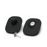 Vente en gros 8.2MHz EAS étiquette rigide de sécurité 48x42mm étiquette antivol pour vêtements (1000 pièces/boîte)