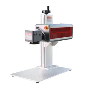 20w 30w 50w Portable Laser Marking Machine Co2 Galvo Laser With RF Tube Laser Marking Machine Rotary Axis For Cut Engrave Wood