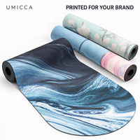 Tapis de yoga en gros en PU, liège, chanvre, caoutchouc naturel, options de surface antidérapante pour marques, distributeurs, OEM, ODM