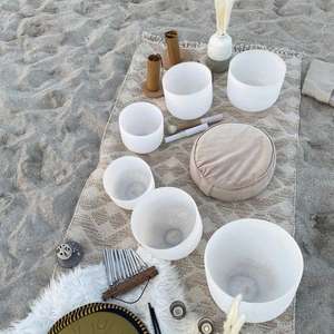 Ensemble de 7 bols Crystal Soul 432 hz Crystal Sound CDEFGAB avec sac et accessoires - Product Image 1