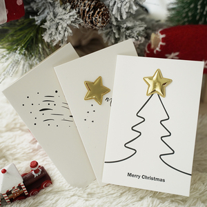 Cartes de vœux de Noël pour le jour de Noël Vente en gros Amour Offset Imprimé 3D mignon créatif Joyeux Noël - Product Image 1