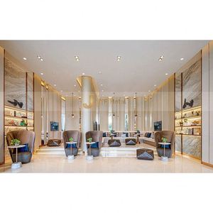 ANN6611 Bespoke Stainless Steel Partition <b>Screen</b> 304 Room Divider Modern Artistic Patterns Customized Themed Interior Coating - Product Image 5