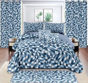 Bán Buôn Thiết Kế 7 Mảnh Đầy Đủ Nữ Hoàng California Vua Kích Thước Giường <span class=keywords><strong>Comforter</strong></span> Tấm Bộ Đồ Giường Sang Trọng - Product Image 5