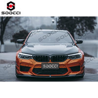 Kit de Divisor de Parachoques Delantero de Fibra de Carbono Seca TAKD para BMW F90 M5 520i 530i 540i M550i Serie 5 2017-2020